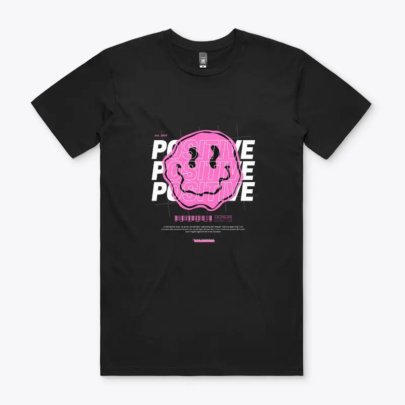 pink positive smile