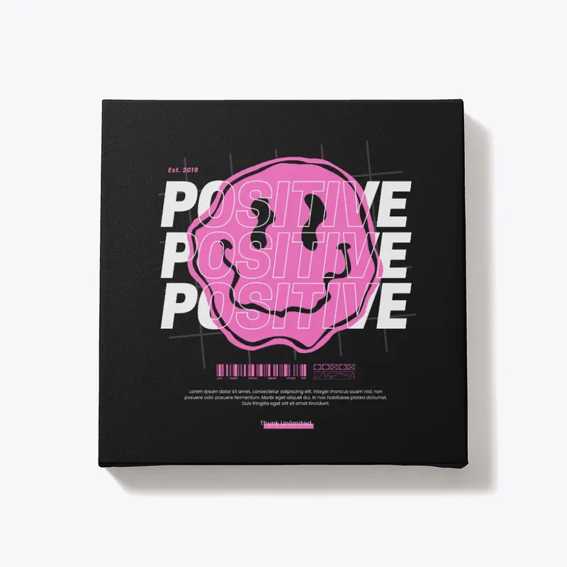 pink positive smile